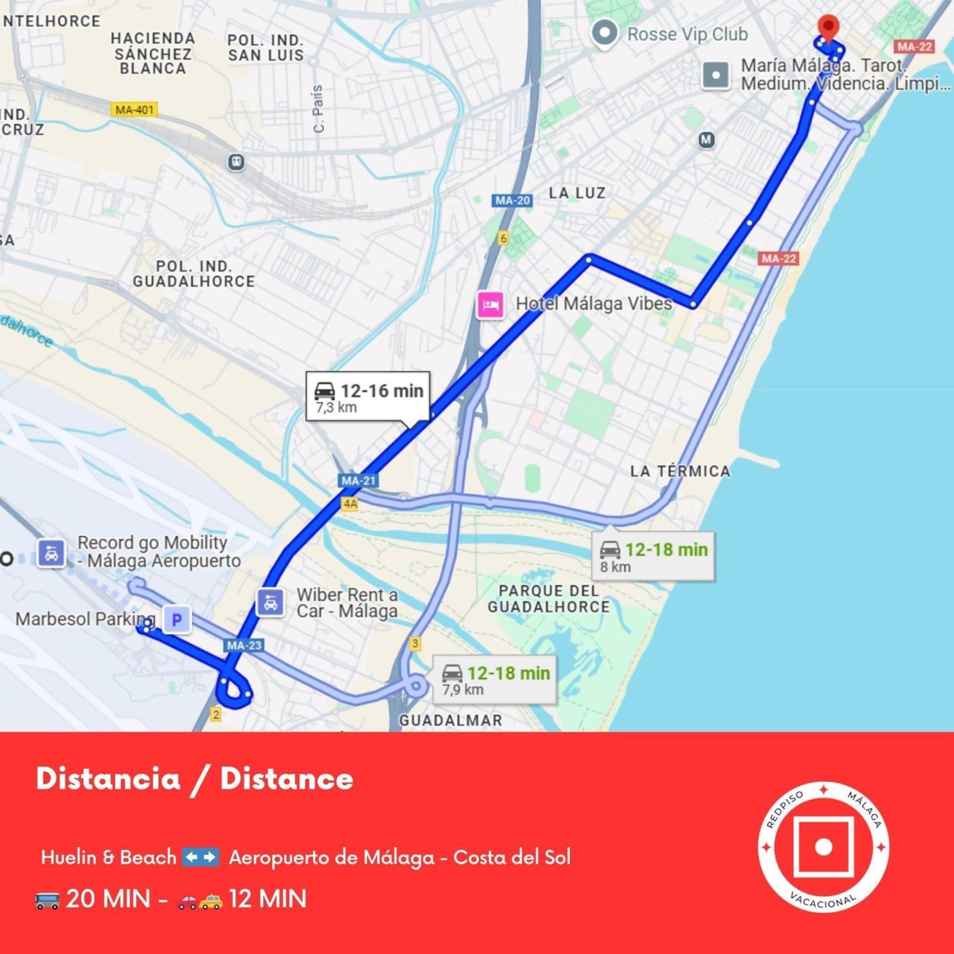 Duplex Huelin II & Beach 马拉加 外观 照片